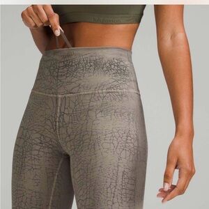 lululemon athletica Olive Patterned Leggings